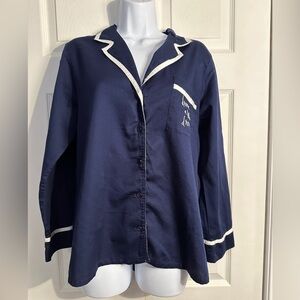 Navy Kate Spade Dream a little Dream pajama top. Size large